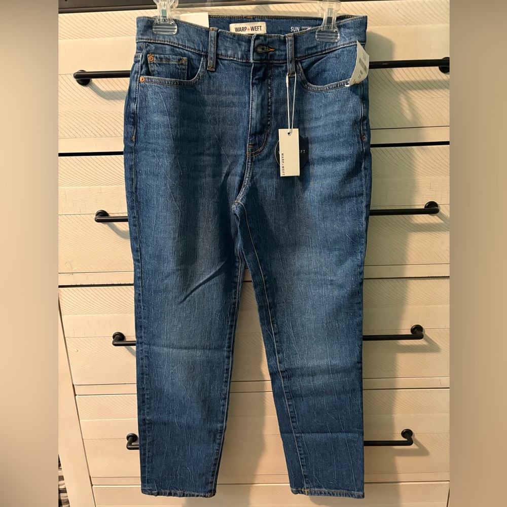 NWT Warp + Weft Sun high rise slim jeans